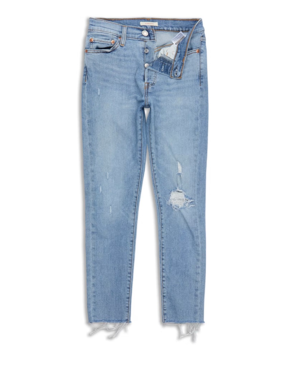 Levi’s wedgie skinny medium wash Distressed Women's Jeans